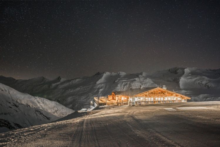 Hohe Mut Alm Terrasse Winter