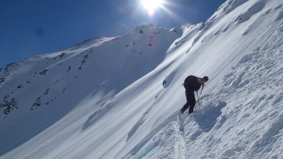 Perfect switchback technique is essential - Ötztal