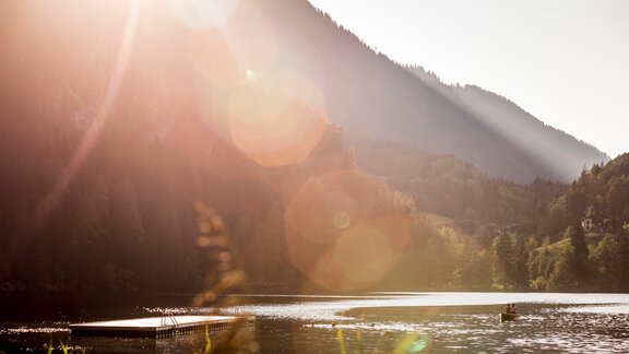 Piburger Lake evening mood - Ötztal Tourismus Büro Oetz