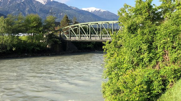 Blick zur Brücke Magerbach - Ötztal