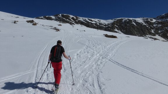 Now we orient ourselves towards the tongue of the Vernagtferner - Ötztal