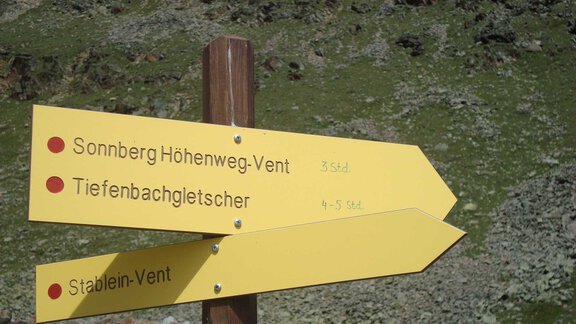 Wegweiser am Höhenweg Sonnberg - Bianca Klotz