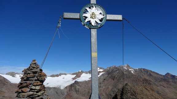 Gipfelkreuz Guslarspitze - Bianca Klotz