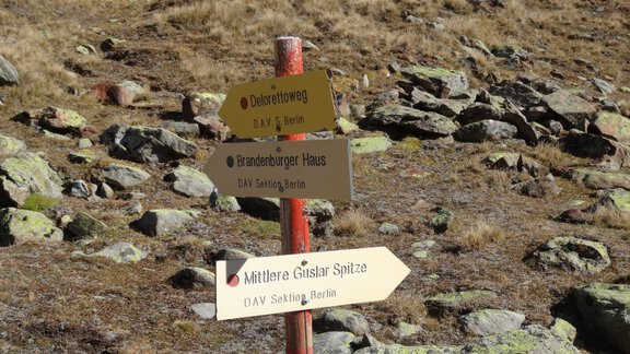 Signpost Guslarspitze - Bianca Klotz