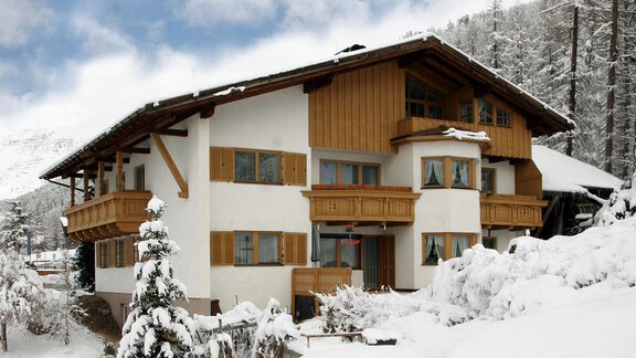Winter Südseite - Ferienwohnung Poschacherhof - Obergurgl 