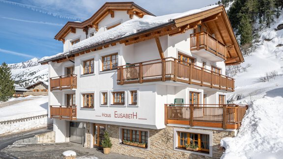 Hausansicht Winter - Haus Elisabeth - Obergurgl 