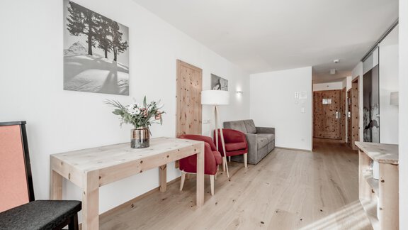 Suite für 4-6 Personen/ Wohnbereich - Sporthotel Olymp - Hochgurgl