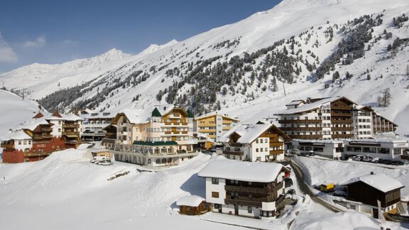 Ortsaufnahme Obergurgl Winter - App. Diamant Obergurgl - Obergurgl 