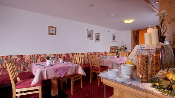 Frühstücksraum - Haus Martinshof - Obergurgl 