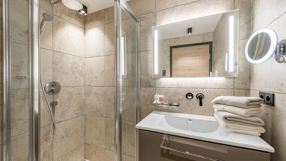 Badezimmer - Pension Broser - Obergurgl 