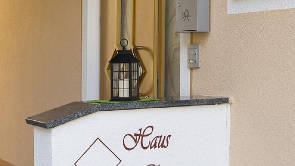 La Chiesa Haus Eingang - Ferienwohnung La Chiesa - Obergurgl 