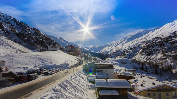 Aussicht Süden - Pension Bergheim - Obergurgl 