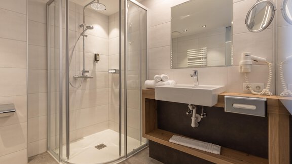 Badezimmer Junior Suite Schwarzkogel - "stefan" Hotel - Sölden