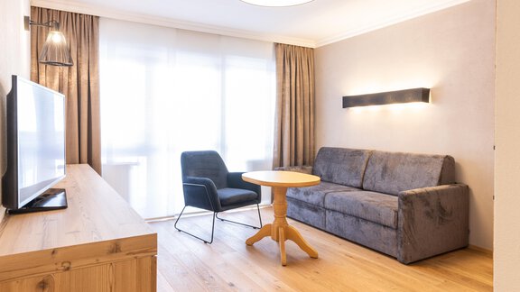Wohnbereich Junior Suite Schwarzkogel - "stefan" Hotel - Sölden