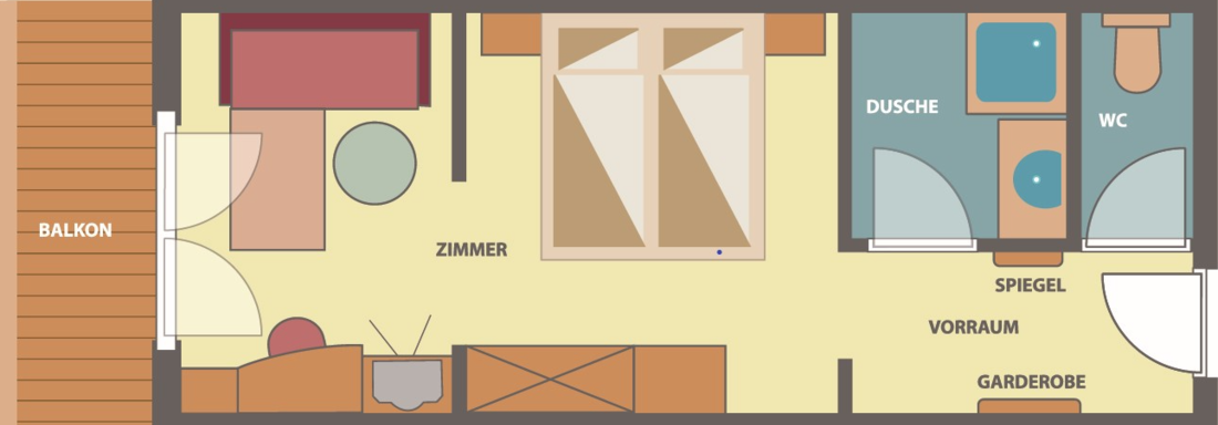 Doppelzimmer Alpenrose Typ E - Hotel Alpenaussicht - Obergurgl 
