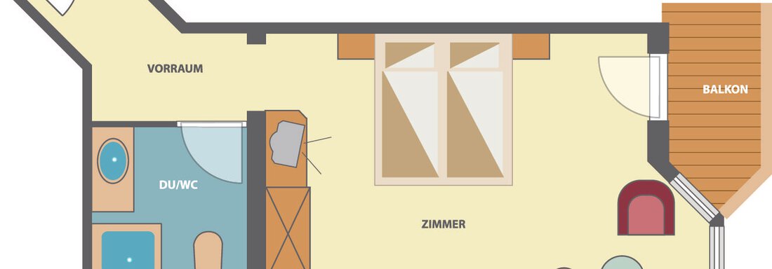Double room Turmzimmer Typ D - Hotel Alpenaussicht - Obergurgl 