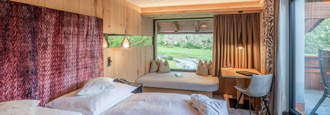 Juniorsuite mit Lümmelbank - Hotel Wiesental - Obergurgl 
