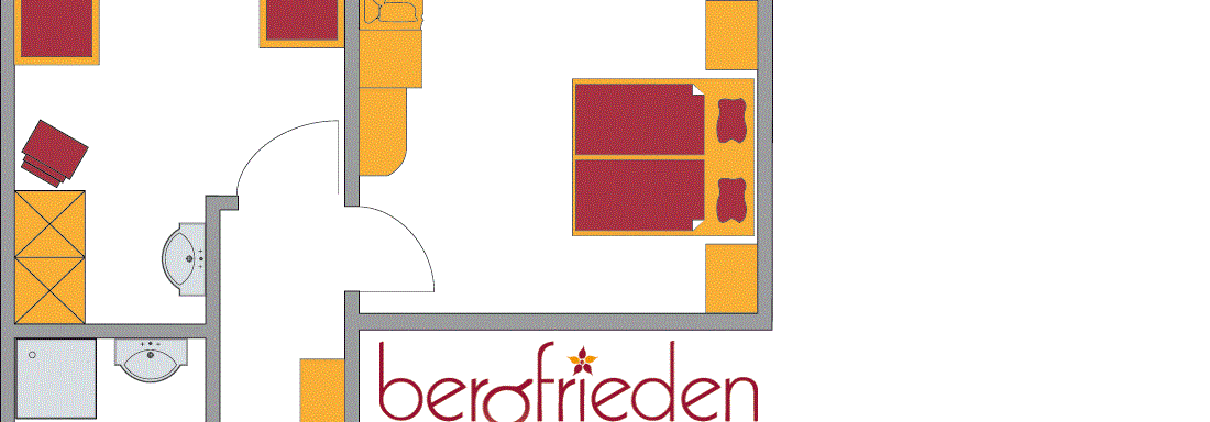 Familienzimmer Skizze - Pension Bergfrieden - Obergurgl 