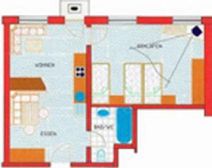 Skizze Typ 1 Skizze Typ 1 - Ferienwohnung Romana - Obergurgl