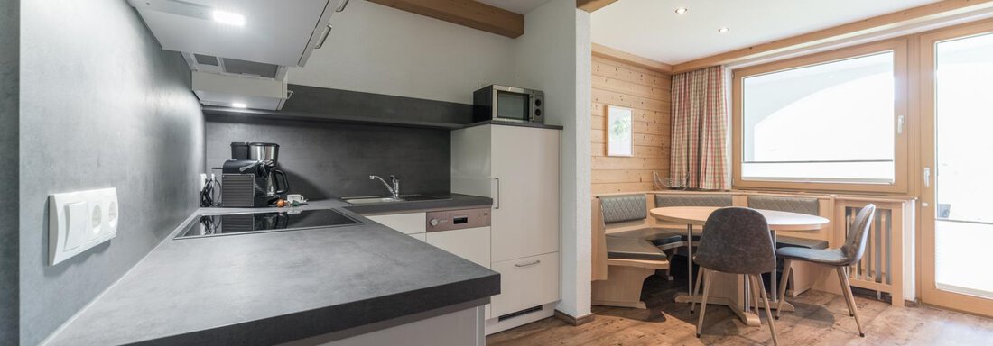 Apart L Küche Apart L Küche - Pension Bergfrieden - Obergurgl